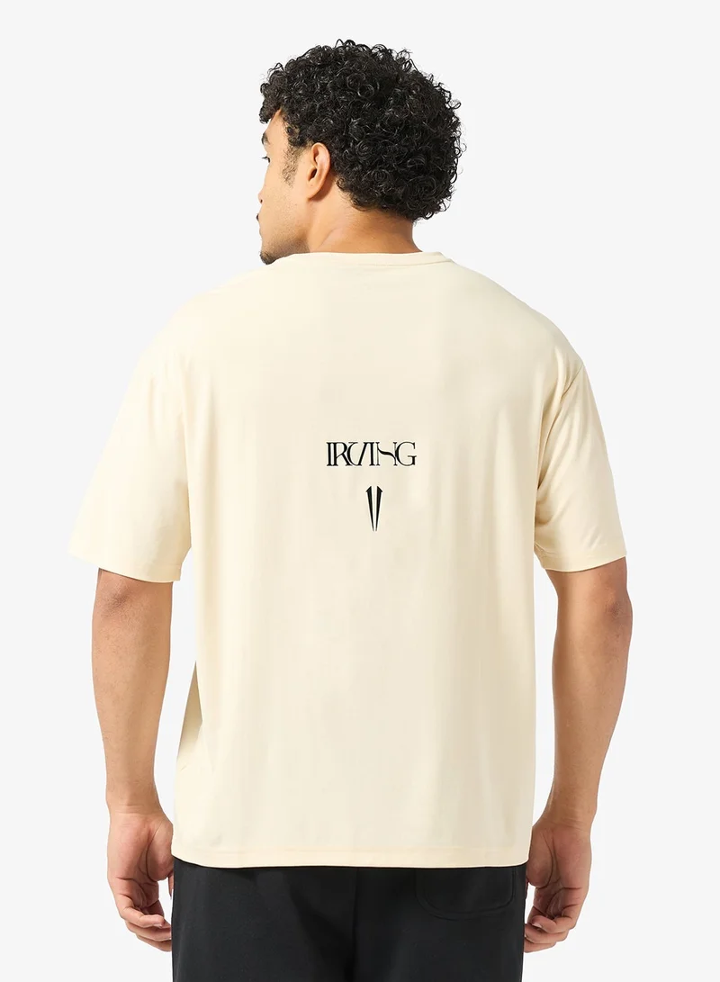 انتا تي شيرت كرة سلة فضفاض بأكمام قصيرة للجنسين